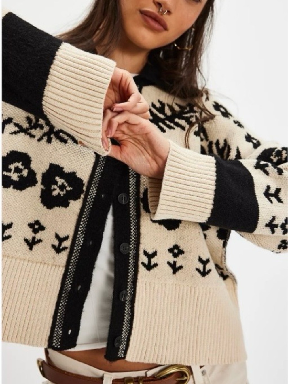 NWT Free People Shelby Cardi Size L